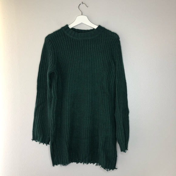 GRLFRND Lane Crewneck Sweater in Evergreen - Picture 5 of 7